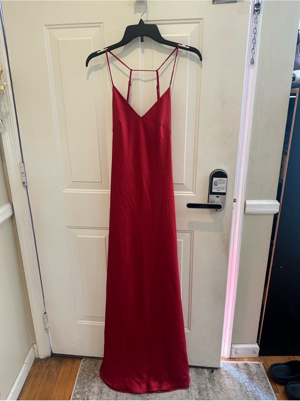 BCBGMaxAzria Red Maxi Dress with Strappy Open Back